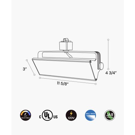 12-Inch Architectural LED Wall Wash Track Light