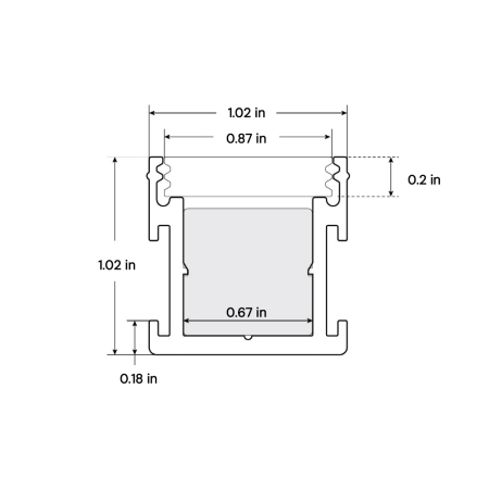 Alcon 14120-RGBW 1-Inch Drive Over Driveway In-Ground Recessed Linear LED Light