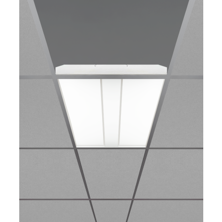 Alcon Lighting 14128-R LED 
recessed troffer panel light with a white finish.