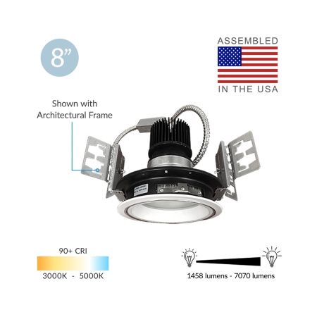 8-Inch Architectural LED New Construction Can Light