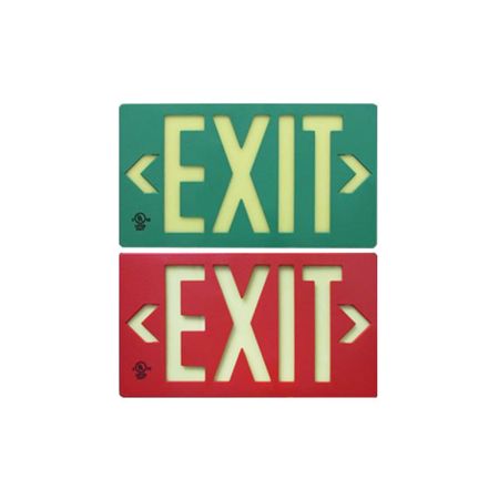 Alcon Lighting 16117 Photoluminescent LED Exit Sign