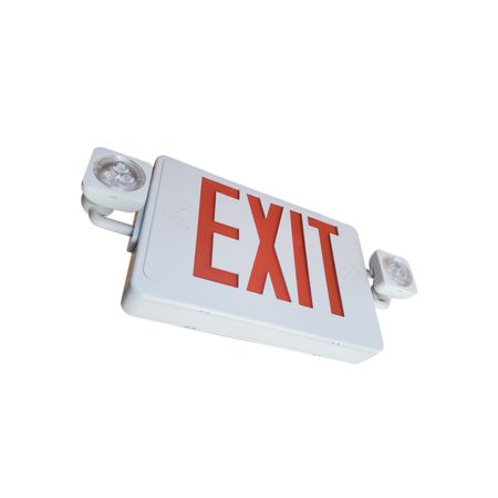 Alcon 16129 Thermoplastic Exit and Emergency Combo LED Sign 