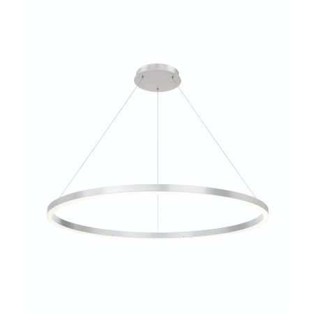 Alcon 12232-P, suspended commercial pendant light shown in black finish and with a flush trim-less lens.