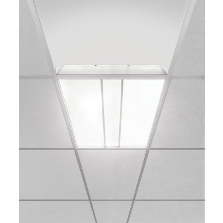 Alcon Lighting 14128-R LED 
recessed troffer panel light with a white finish.