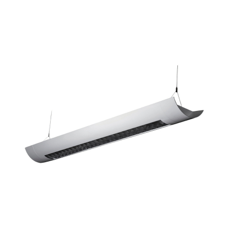 Alcon Lighting Casablanca 10105-4 4 Foot T8 and T5HO Fluorescent Linear Suspended Direct Indirect Lighting Fixture