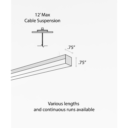 12100-10-P-RGBW suspended color changing pendant light shown with silver finish and side-wrapping lens