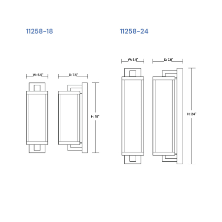 Rectangular Outdoor LED Wall Sconce