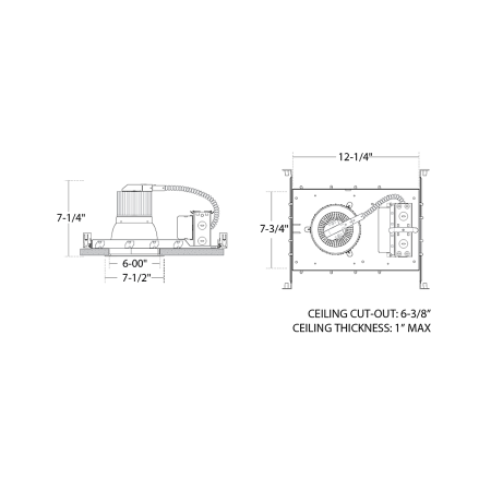 Alcon 14086-6 Lumino 6-Inch LED New Construction Recessed Light