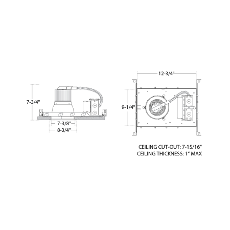 Alcon 14086-8 Lumino 8-Inch LED New Construction Recessed Light