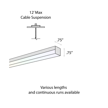 12100-10-P-RGBW suspended color changing pendant light shown with silver finish and side-wrapping lens