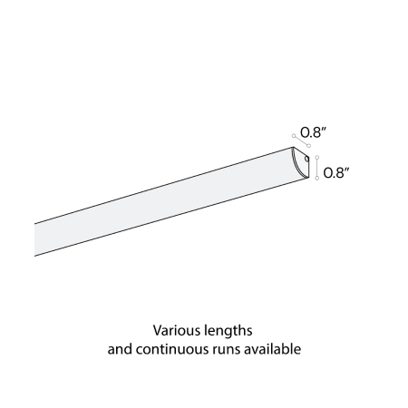 Alcon 15255 RGBW Color tunable linear cove light shown in a steel finish.