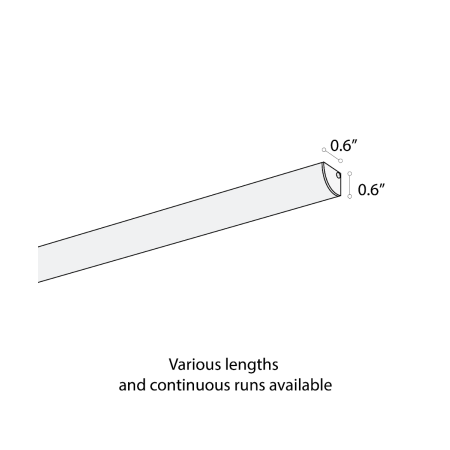 Alcon 15255 RGBW Color tunable linear cove light shown in a steel finish.