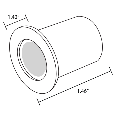 Alcon Lighting 14110 Skala Architectural LED 1 Inch Miniature Recessed In-Ground Indicator Light