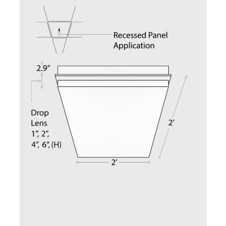 Alcon 11166 LED troffer light by Alcon Lighting.