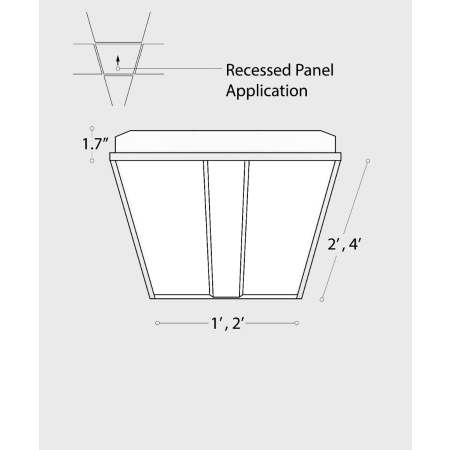 Alcon Lighting 14128-R LED 
recessed troffer panel light with a white finish.