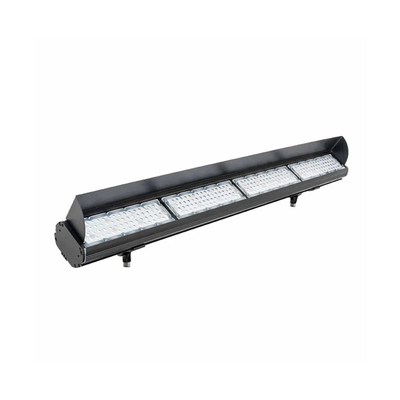 Product rendering of the 31027 outdoor commercial sign light by Alcon Lighting, shown in a 4-foot model with a black finish