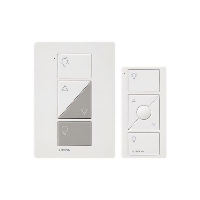 Lutron Caseta P-PKG1P-WH Caseta Wireless 300-watt/100-watt Plug-In Lamp Dimmer with Pico Remote Control Kit, White