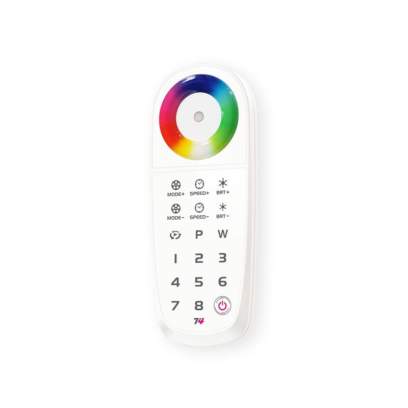 Color-Changing RF RGBW Multi Zone Remote Control