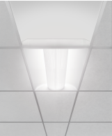 Perforated Metal Center-Basket Recessed LED Troffer Light