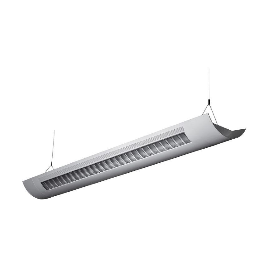 Alcon Lighting Catalina 10106-8  8 Foot T8 and T5HO Fluorescent Architectural Linear Suspended Light Fixture – Uplight (Direct) and Downlight (Indirect)