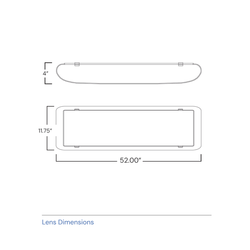 12-Inch Low-Profile Surface-Mount LED Wraparound Light