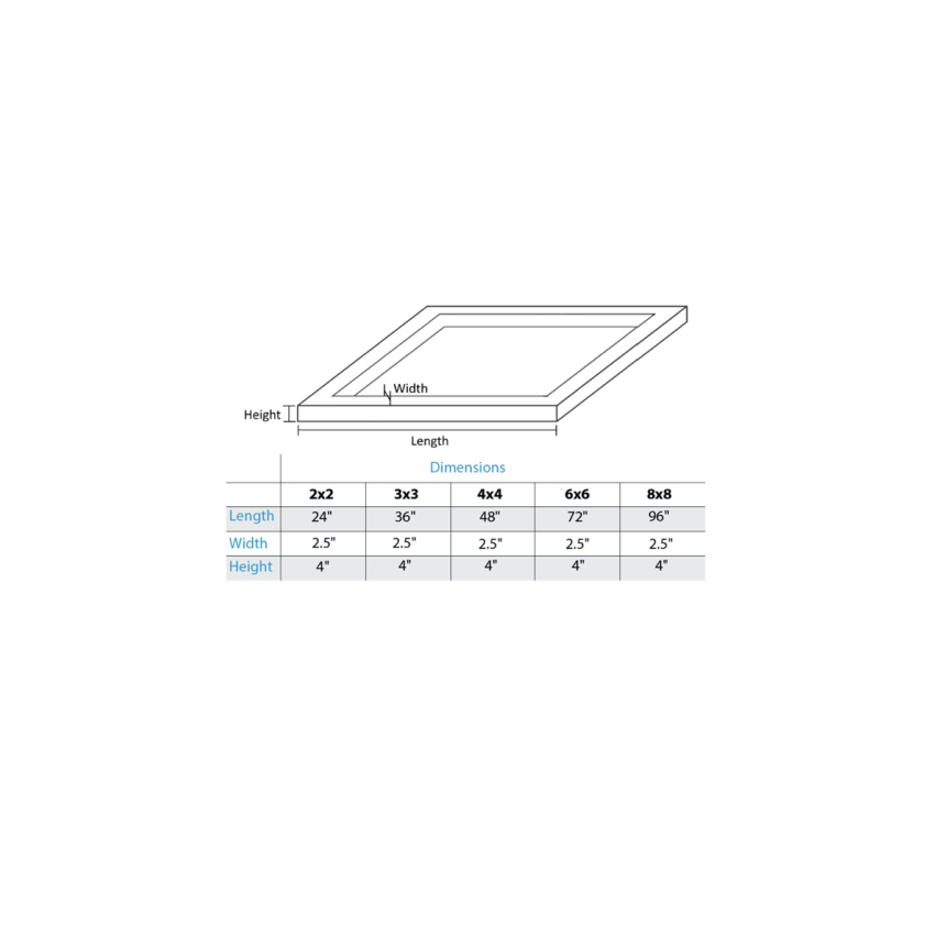 2-Inch Surface Mounted Square LED Ceiling Light