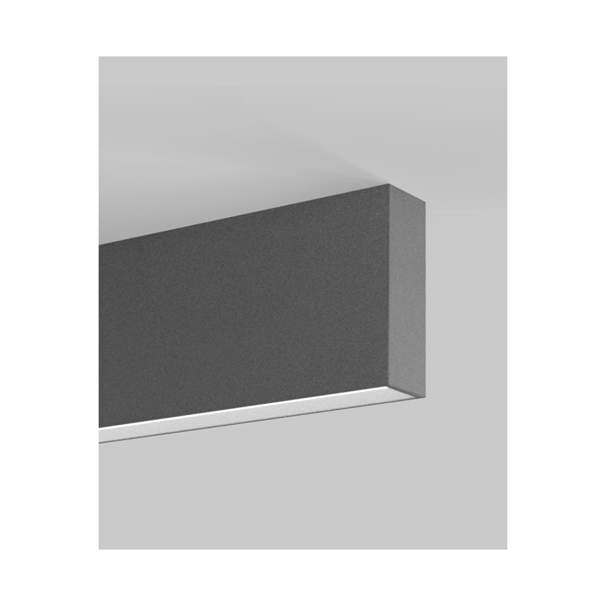 Alcon 12101-20-S-10  acoustic ceiling light shown with pewter finish and regressed lens