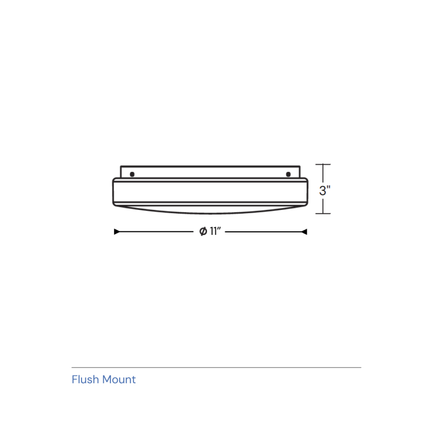 11-Inch Round Drum Cloud LED Light 