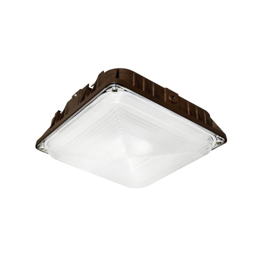 Low-Profile High-Efficiency Square LED Canopy Light