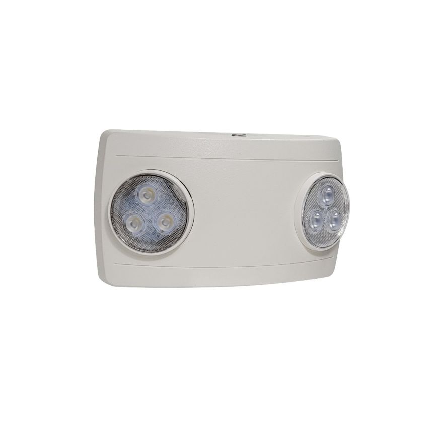 Compact LED Dual Head Emergency Light Fixture