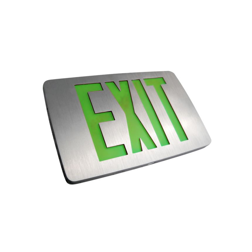 Alcon 16123 Thin Die-Cast Aluminum LED Exit Sign