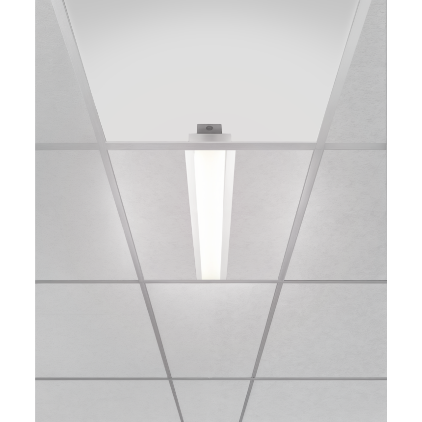 Alcon Lighting 14054-R-4 LED 
4 inch wide recessed troffer panel light with a white finish.