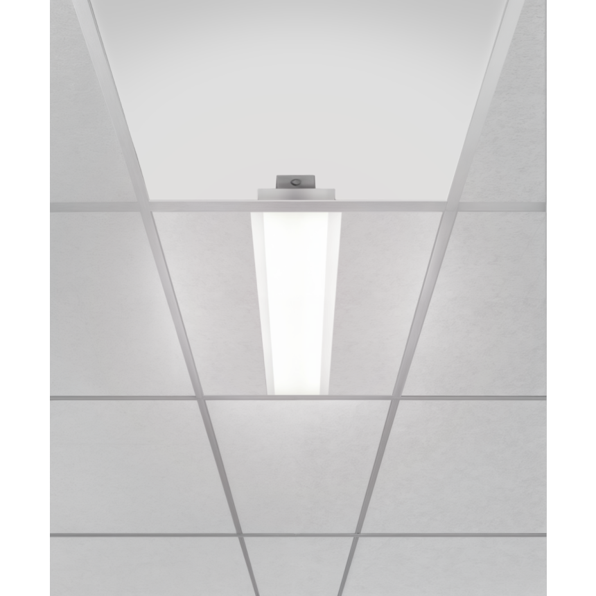 Alcon Lighting 14054-R-6 LED 
6 inch wide recessed troffer panel light with a white finish.