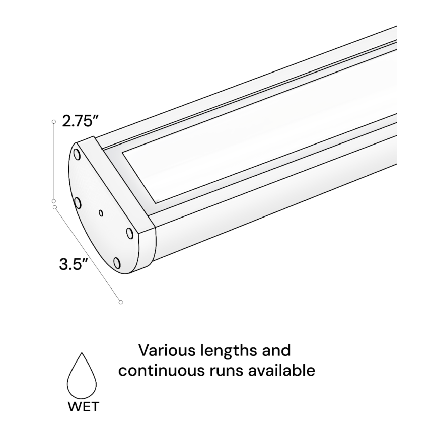 31024 outdoor LED sign light product rendering shown with a black finish and knuckle mounts