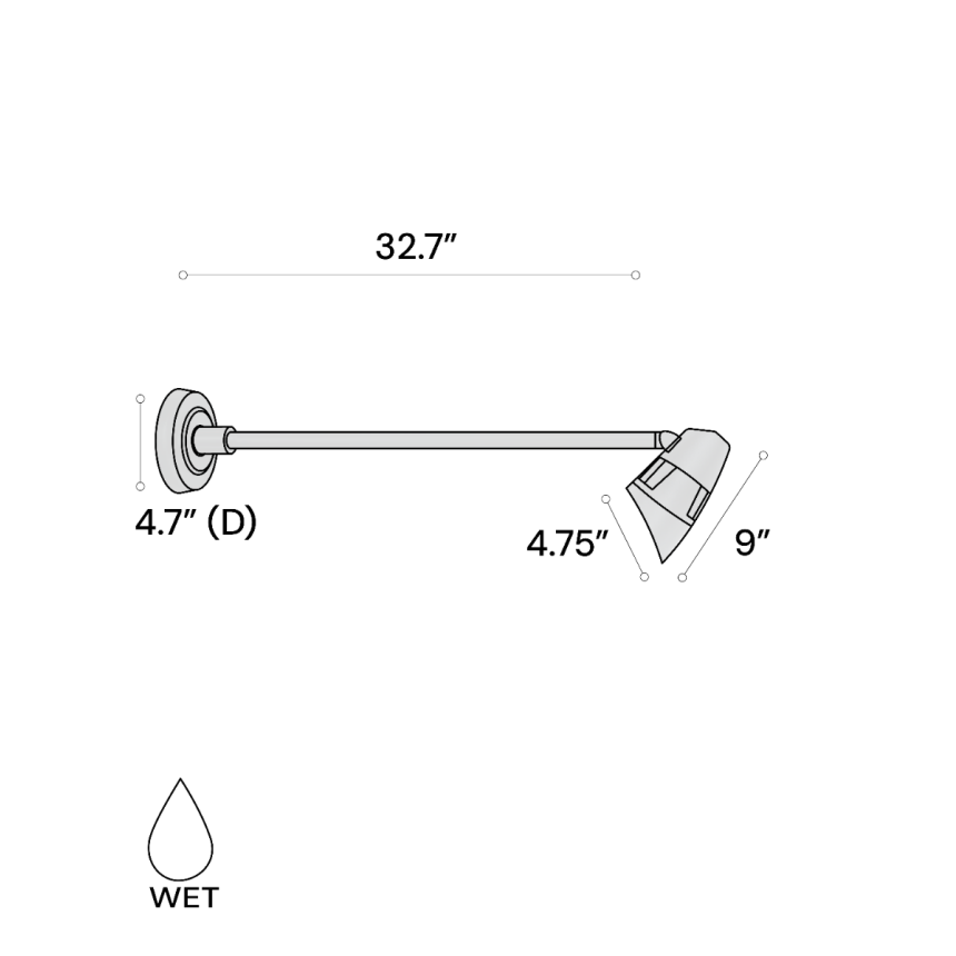 Outdoor LED Commercial Sign Light 31031 shown in options of Aged Bronze or Black finishes.