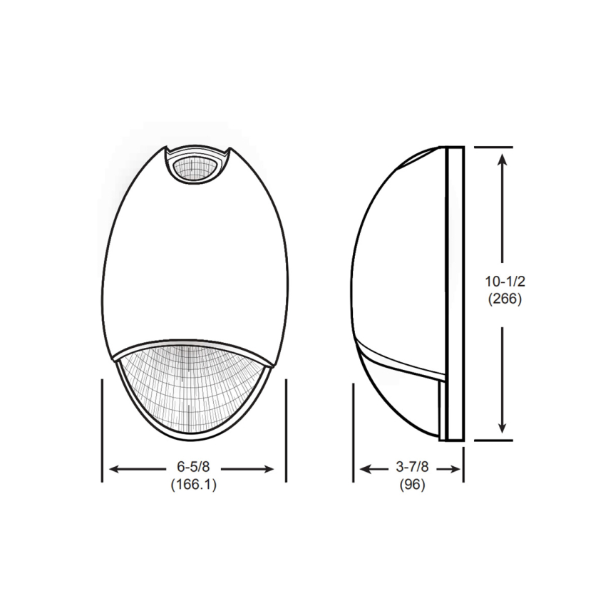 Alcon Lighting 16102 Atlas Architectural LED Decorative Teardrop AC Emergency Unit