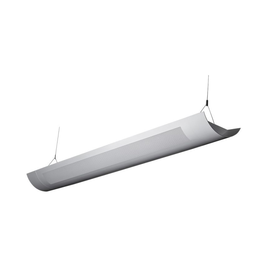 Alcon Lighting Ashton 10103-4 Half Perforated 4 Foot T8 and T5HO Fluorescent Architectural Linear Suspended Direct Indirect Lighting Fixture