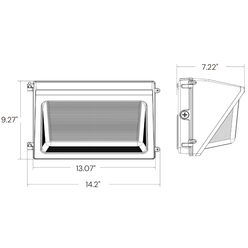 Alcon 11146 Architectural LED Wall Pack with Color Temperature Tuning