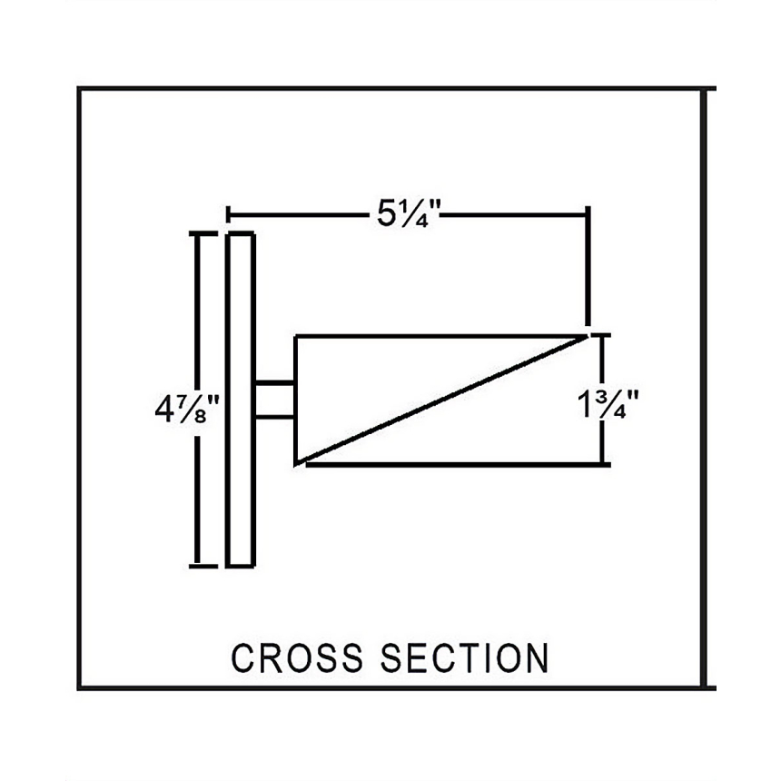 Belfer Lighting WS6215-HAL Halogen Wedge Wall Mount Sconce