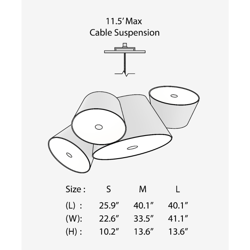 Tam Tam 5-Light LED Suspension Light