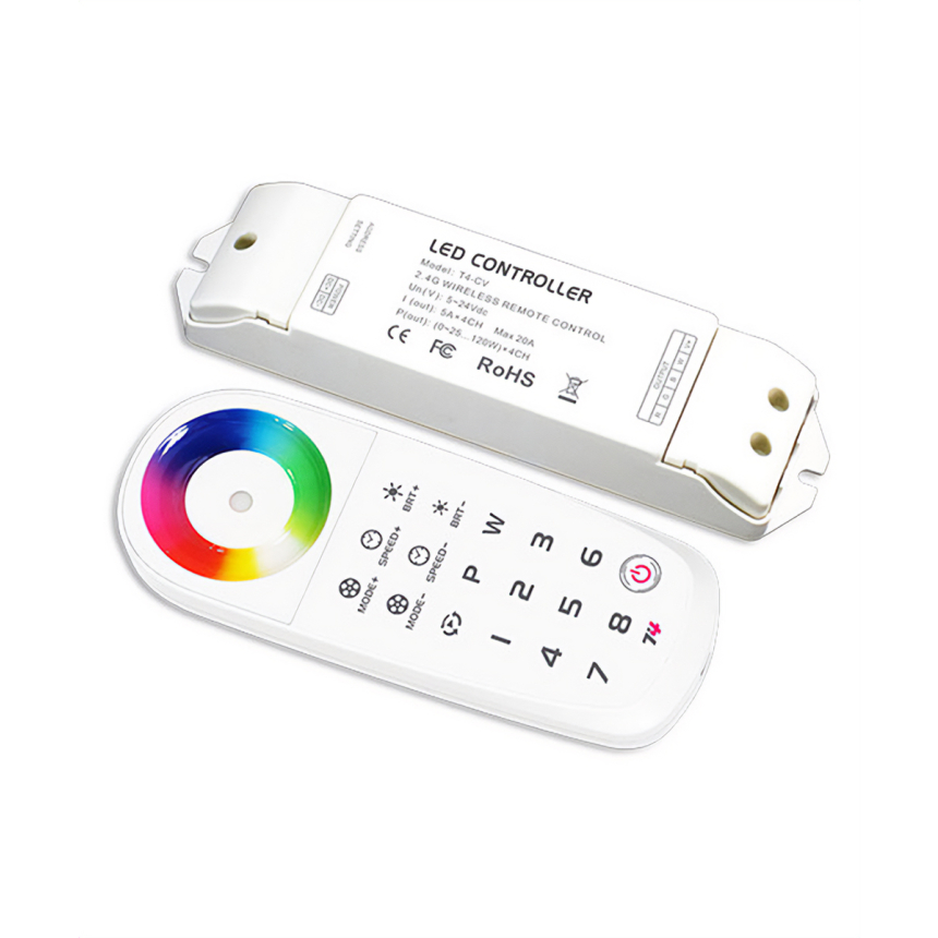 Color-Changing RF RGBW Multi Zone Remote Control