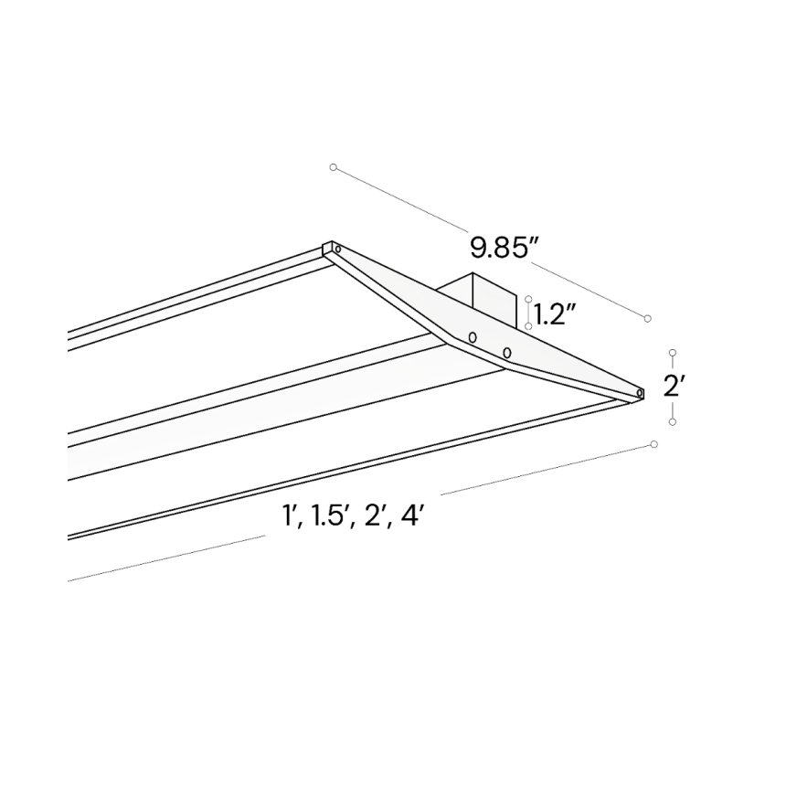 Architectural LED Linear Ceiling Light